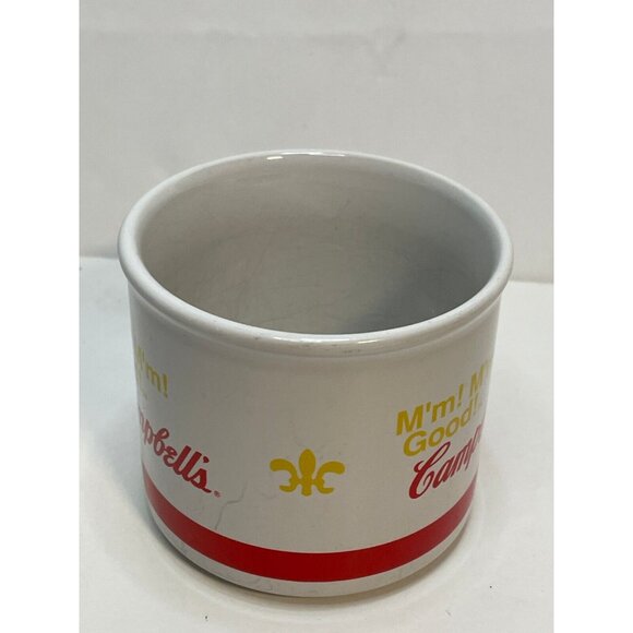 Campell's Soup bowl coffee mug cup 3" handle 1998 2004 white set of 2 - Picture 6 of 16